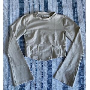 OAK&FORT corset long sleeve top